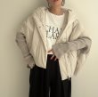 画像10: ●メーカー生産枠限り●なくなり次第終了【12/9LIVEアイテム】リブ袖ドッキング中綿ジャケット（メーカー確認後お取り寄せ） (10)