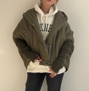 画像23: ●メーカー生産枠限り●なくなり次第終了【12/9LIVEアイテム】リブ袖ドッキング中綿ジャケット（メーカー確認後お取り寄せ）