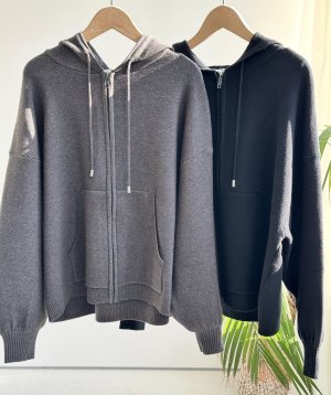 画像1: ●SALE●【12/13 LIVEアイテム】ニットジップフーディ