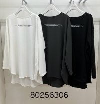 ●半額●メーカーSALE●【12/22 LIVEアイテム】● シンプルロゴブラウス 80256306（メーカー確認後確保）