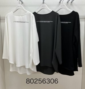 画像1: ●半額●メーカーSALE●【12/22 LIVEアイテム】● シンプルロゴブラウス 80256306（メーカー確認後確保）