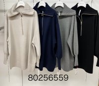 ●メーカーSALE●【12/22 LIVEアイテム】●ハーフジップチュニックニット80256559 （メーカー確認後確保）