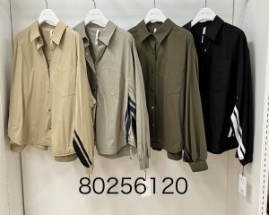 画像1: ●半額●メーカーSALE●【12/22 LIVEアイテム】● サイドラインシャツブルゾン 80256120（メーカー確認後確保）