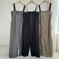 ●年末年始限定SALE●【12/28 LIVEアイテム】●ピンストライプジップサロペット （メーカー確認後確保）