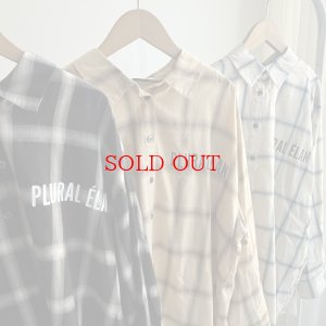 画像1: ●期間限定/数量限定●【1/5 LIVEアイテム】ロゴデザインチェックロングシャツ（予約/1-2）