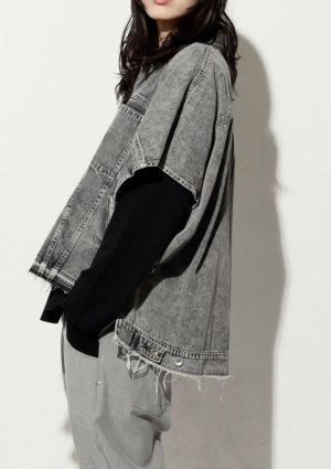 画像3: ●短期掲載●メーカー在庫限り●SALE●【1/14 LIVEアイテム】ポンチョデニムジャケット