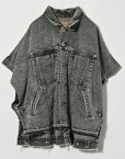 画像4: ●短期掲載●メーカー在庫限り●SALE●【1/14 LIVEアイテム】ポンチョデニムジャケット (4)