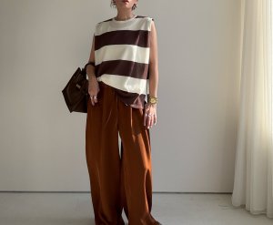 画像10: ●期間限定/ご予約10倍ポイント●【1/17 LIVE】コンビネーションタックパンツ（予約/4-5）