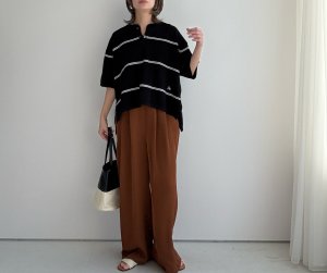 画像6: ●期間限定/ご予約10倍ポイント●【1/17 LIVE】バンドカラーポロ（予約/4-5）