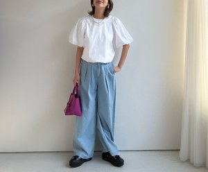 画像4: ●期間限定/ご予約10倍ポイント●【1/17 LIVE】ツータックワイドバギーデニム（予約/5-6）