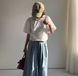 画像6: ●期間限定/ご予約10倍ポイント●【1/17 LIVE】パフスリーブブラウス（予約/4-5）