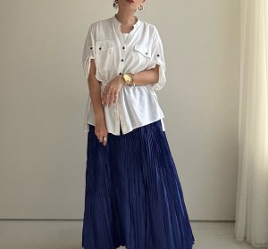 画像5: ●期間限定/ご予約10倍ポイント●【1/17  LIVE】スキッパーバンドカラーシャツ（予約/5-6）