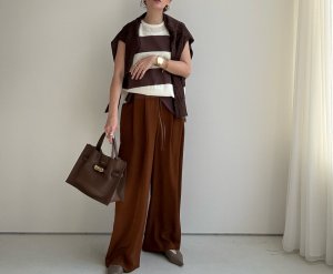 画像9: ●期間限定/ご予約10倍ポイント●【1/17 LIVE】コンビネーションタックパンツ（予約/4-5）