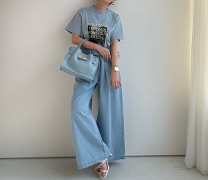 画像2: ●期間限定/ご予約10倍ポイント●【1/17 LIVE】ツータックワイドバギーデニム（予約/5-6）