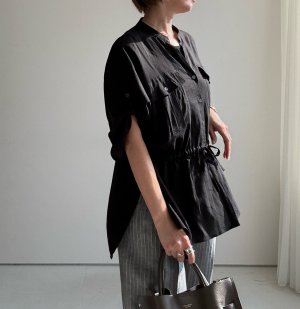 画像7: ●期間限定/ご予約10倍ポイント●【1/17  LIVE】スキッパーバンドカラーシャツ（予約/5-6）