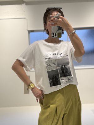 画像2: ●期間限定/ご予約5倍ポイント●【1/19 ayane】フォトプリントTシャツ（予約/4-5）