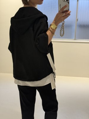 画像5: ●期間限定/ご予約10倍ポイント●【1/19 ayane】メッシュフーディブルゾン（予約/4-5）