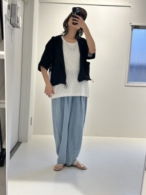 画像5: ●期間限定/ご予約10倍ポイント●【1/19 ayane】テンセルデニムタックバレルレッグパンツ（予約/4-5）