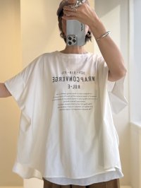 ●期間限定/ご予約10倍ポイント●【1/19 ayane】ポンチョ型ロゴTシャツ（予約/5）