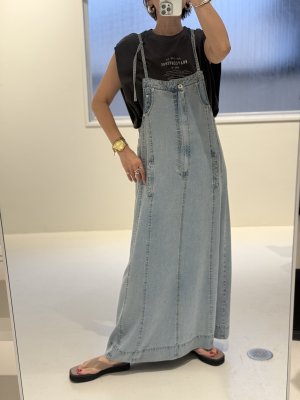 画像1: ●期間限定/ご予約10倍ポイント●【1/19 ayane】テンセルデニムジャンパースカート（予約/4-5）