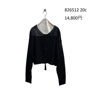 画像5: ●期間限定/ご予約10倍ポイント●【1/19 ayane】コード刺繍ショート丈ニットブルゾン（予約/4-5）