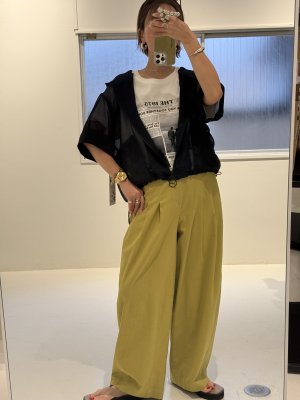 画像3: ●期間限定/ご予約10倍ポイント●【1/19 ayane】コットンストレッチバレルレッグパンツ（予約/5）