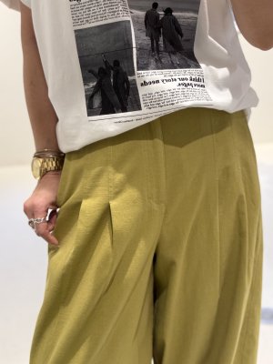 画像2: ●期間限定/ご予約10倍ポイント●【1/19 ayane】コットンストレッチバレルレッグパンツ（予約/5）