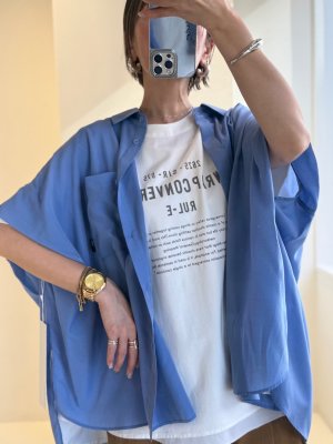 画像1: ●期間限定/ご予約10倍ポイント●【1/19 ayane】オーバーサイズとろみシャツ（予約/4-5）