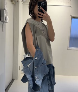 画像5: ●期間限定/ご予約10倍ポイント●【1/19 ayane】フライスロゴタンクトップ（予約/5）