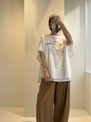 画像6: ●期間限定/ご予約10倍ポイント●【1/19 ayane】ポンチョ型ロゴTシャツ（予約/5）