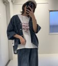 画像4: ●期間限定/ご予約10倍ポイント●【1/19 ayane】麻混デニムジャケット（予約/4-5） (4)