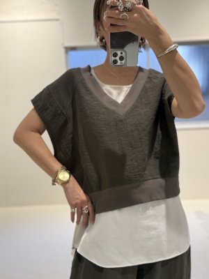 画像4: ●期間限定/ご予約10倍ポイント●【1/19 ayane】リネン混ワッシャープルオーバー（予約/5）