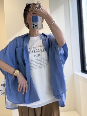 画像5: ●期間限定/ご予約10倍ポイント●【1/19 ayane】ポンチョ型ロゴTシャツ（予約/5）