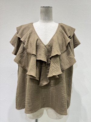 画像6: ●期間限定/ご予約10倍ポイント●【1/23 CYAN TOKYO】レイヤーフリルフレンチTOPS（予約/5-6）