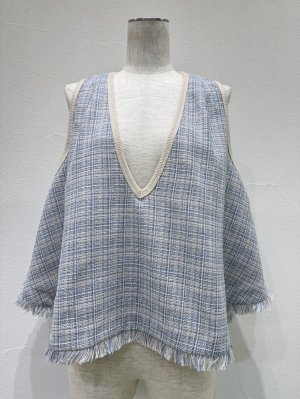 画像5: ●期間限定/ご予約10倍ポイント●【1/23 CYAN TOKYO】サーキュラーツイードベスト（予約/5-6）