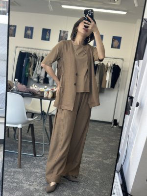 画像10: ●期間限定/ご予約10倍ポイント●【1/23 CYAN TOKYO】サイドアジャストリネンワイド（予約/4-5）