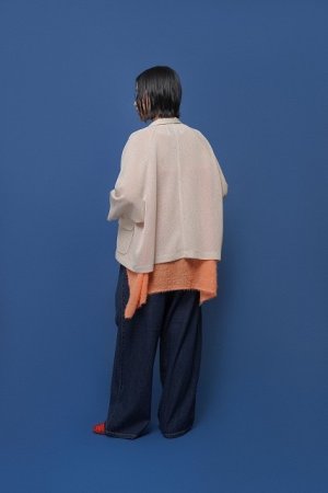 画像4: ●期間限定/ご予約10倍ポイント●【1/23 CYAN TOKYO】スクエアヘムフェザーコンビTOPS（予約/5-6）