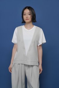 ●期間限定/ご予約10倍ポイント●【1/23 CYAN TOKYO】レイヤーライクコンビTOPS（予約/5-6）