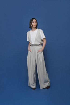 画像1: ●期間限定/ご予約10倍ポイント●【1/23 CYAN TOKYO】Ｗタックストレッチワイド（予約/5-6）