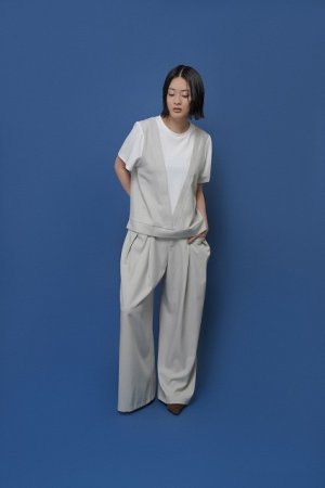 画像2: ●期間限定/ご予約10倍ポイント●【1/23 CYAN TOKYO】Ｗタックストレッチワイド（予約/5-6）