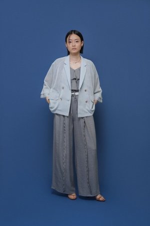 画像3: ●期間限定/ご予約10倍ポイント●【1/23 CYAN TOKYO】フリルラインレイヤーウエストワイド（予約/5-6）