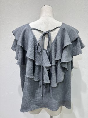 画像9: ●期間限定/ご予約10倍ポイント●【1/23 CYAN TOKYO】レイヤーフリルフレンチTOPS（予約/5-6）