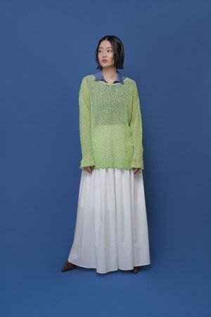 画像1: ●期間限定/ご予約10倍ポイント●【1/23 CYAN TOKYO】ネップメッシュニットTOPS（予約/4-5）