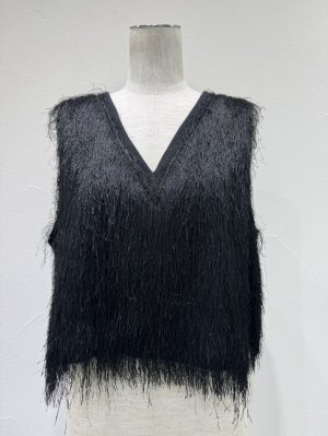 画像5: ●期間限定/ご予約10倍ポイント●【1/23 CYAN TOKYO】サイドリブシャギーベスト（予約/4-5）