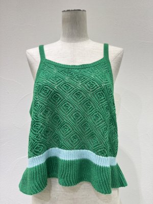 画像5: ●期間限定/ご予約10倍ポイント●【1/23 CYAN TOKYO】ラインピーコックニットキャミ（予約/4-5）