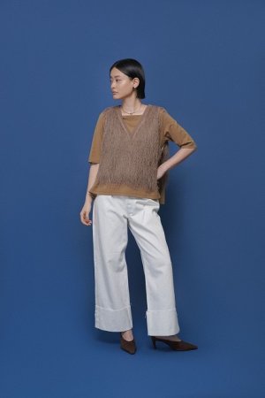 画像2: ●期間限定/ご予約10倍ポイント●【1/23 CYAN TOKYO】スクエアネックバックギャザーTOPS（予約/4-5）