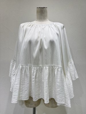 画像7: ●期間限定/ご予約10倍ポイント●【1/23 CYAN TOKYO】ギャザーフレアオーバーブラウス（予約/4-5）