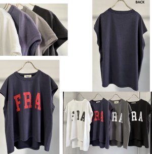 画像1: ●期間限定/ご予約5倍ポイント●【1/24 Margaux vintage】FRAノースリーブロゴＴ（予約/4-5）