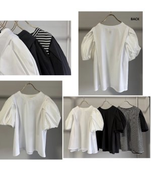 画像1: ●期間限定/ご予約5倍ポイント●【1/24 Margaux vintage】ボリュームスリーブカットソー（予約/3-4）