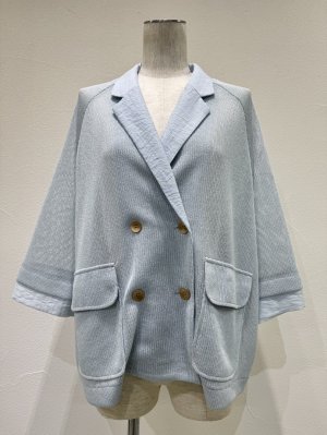 画像5: ●期間限定/ご予約10倍ポイント●【1/23 CYAN TOKYO】ニットライクメッシュWジャケット（予約/4-5）